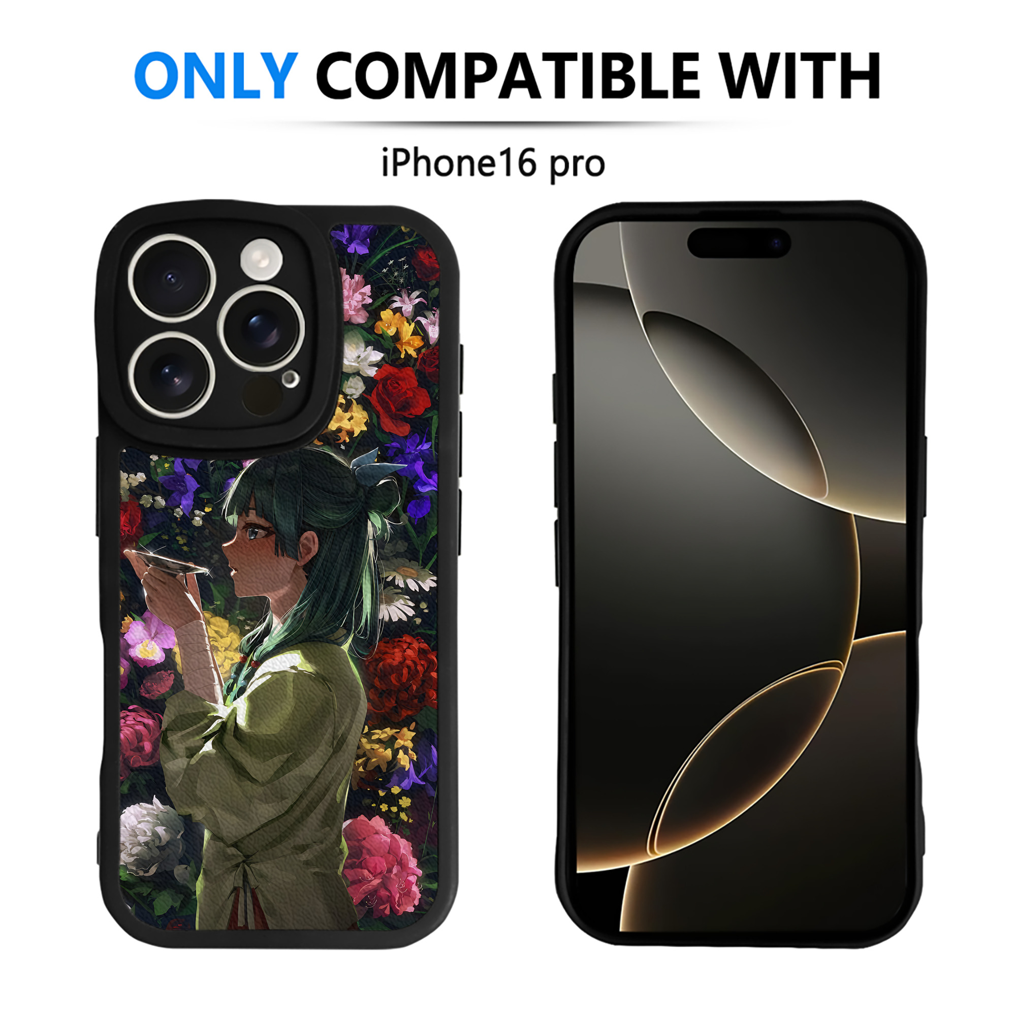 （画像用） 薬屋のひとりごと The Apothecary Diaries 【iPhone 16シリーズ対応】シリコンスマホケース（レザー調） 材質：シリコン
